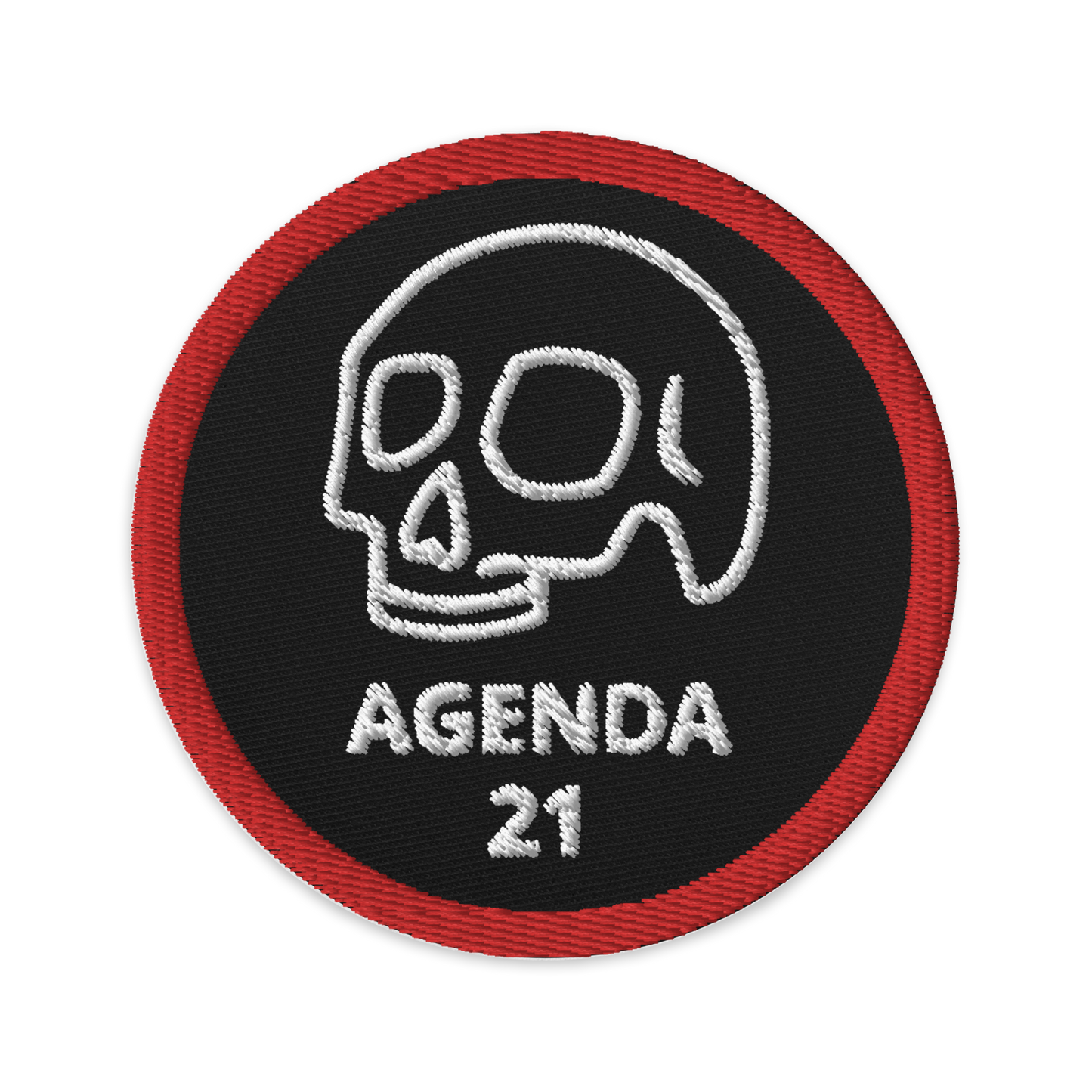 AGENDA21 SKULL Embroidered patches