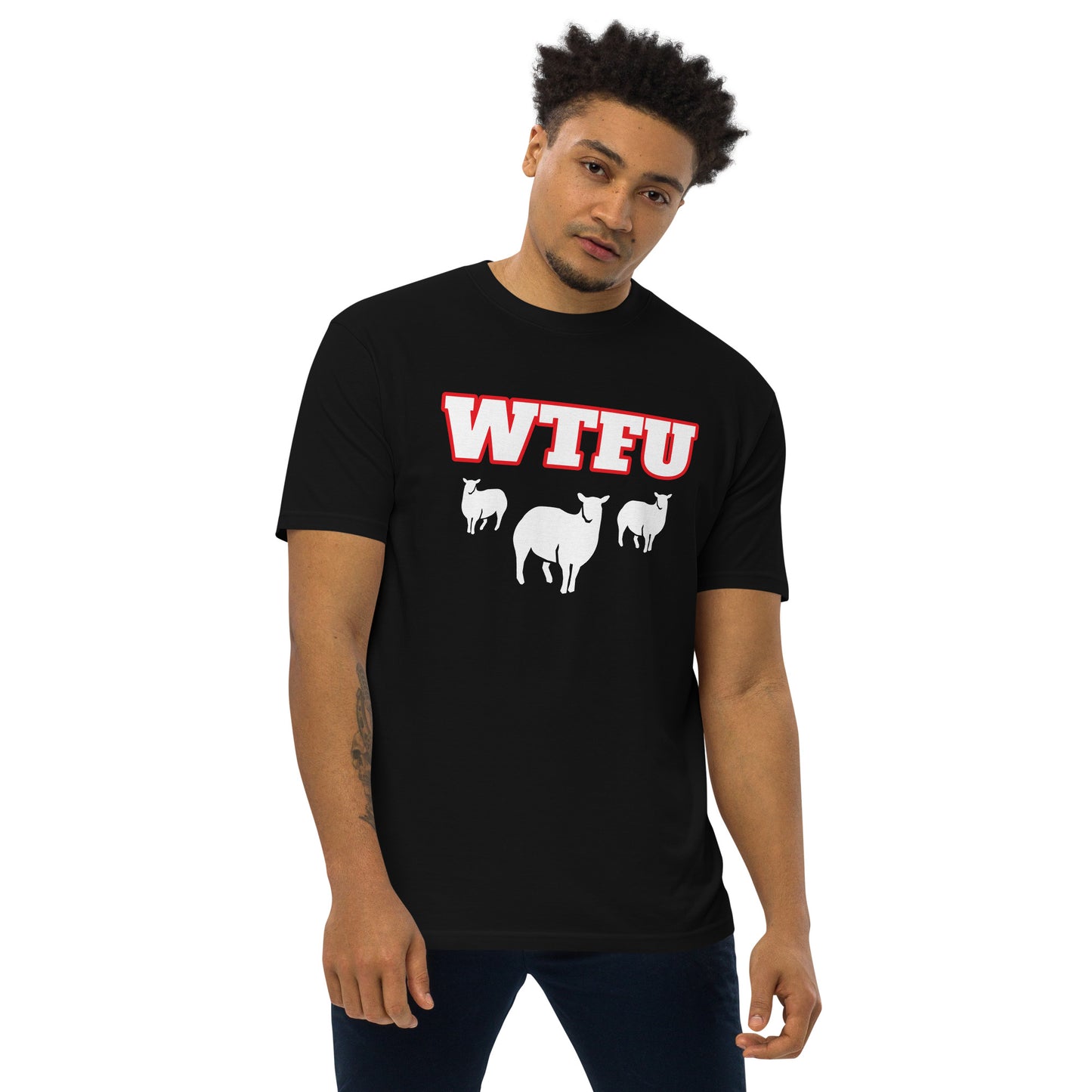 $22 WAKE THE FLOCK UP! MENS CUSTOM TEE